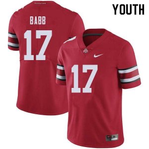 Youth Ohio State Buckeyes #17 Kamryn Babb Red Nike NCAA College Football Jersey Trade EME8844LF